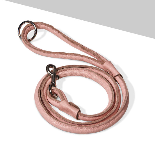 Chic Leather Leash - Nude