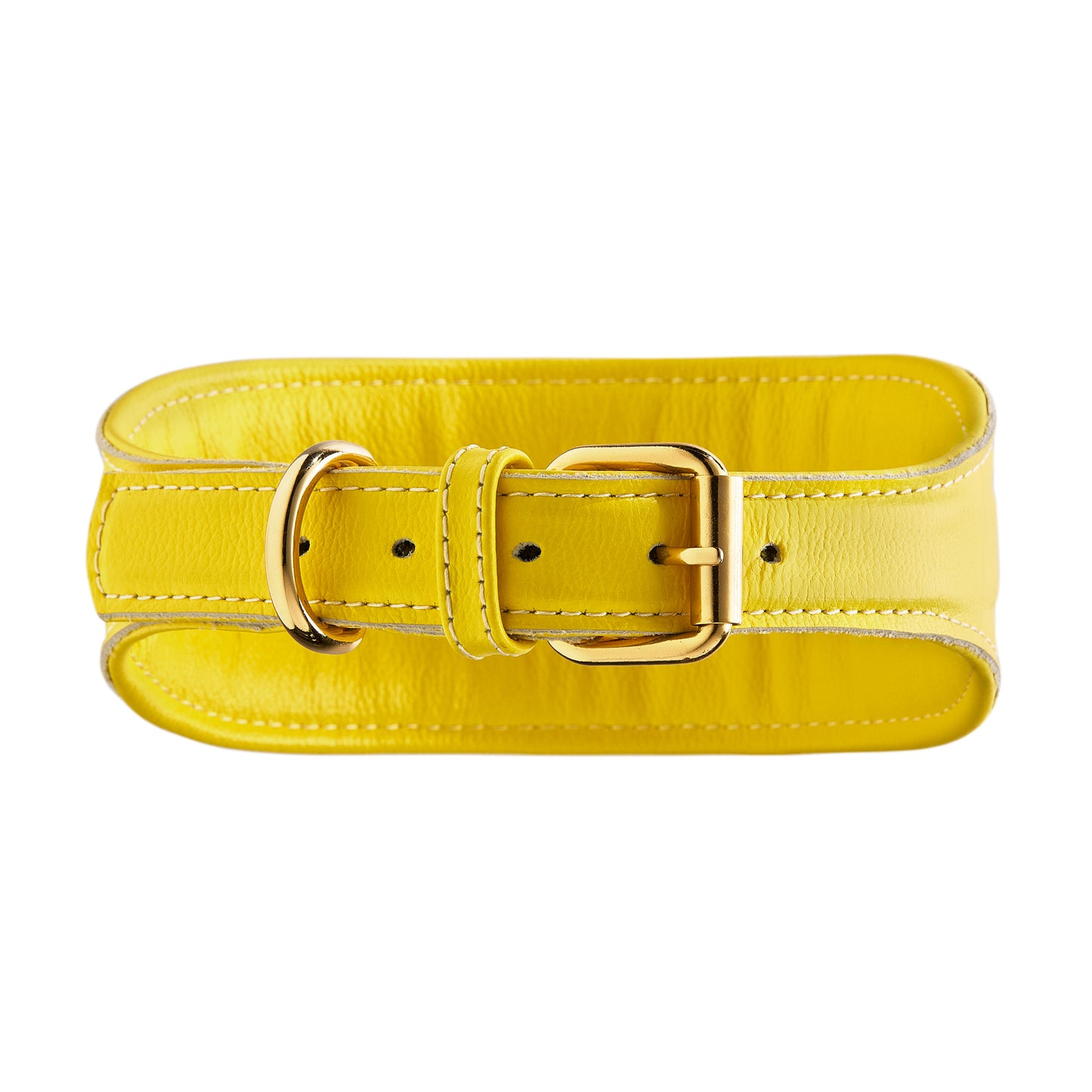 Hound Leather Collar - Yellow