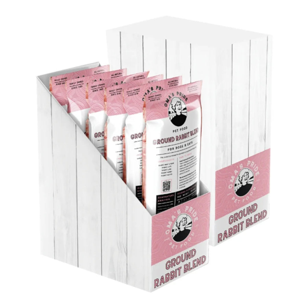 Oma's Pride Dog & Cat Frozen Exotic Ground Rabbit 1lb