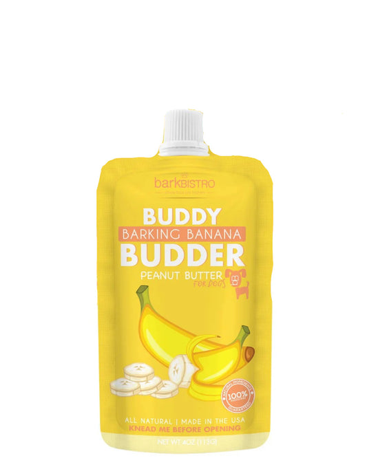 Buddy Budder - Barking Banana Peanut Butter Squeeze Pack 4oz