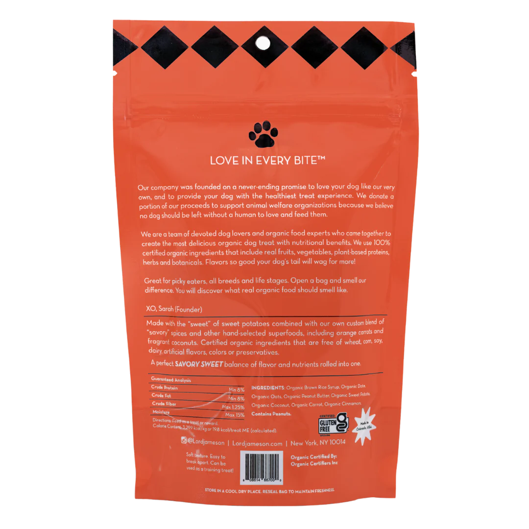 Lord Jameson - Organic Dog Treats - Savory Sweet 6 oz