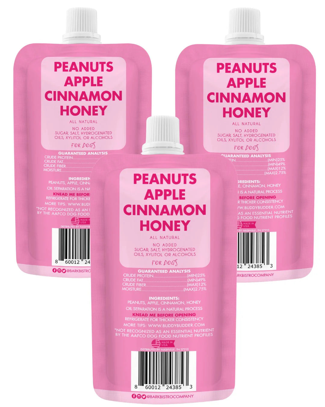 Buddy Budder - Awesome Apple Peanut Butter Squeeze Pack 4oz