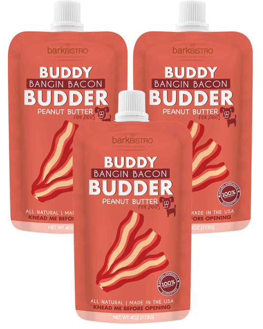 Buddy Budder - Beggin Bacon Peanut Butter Squeeze Pack 4oz