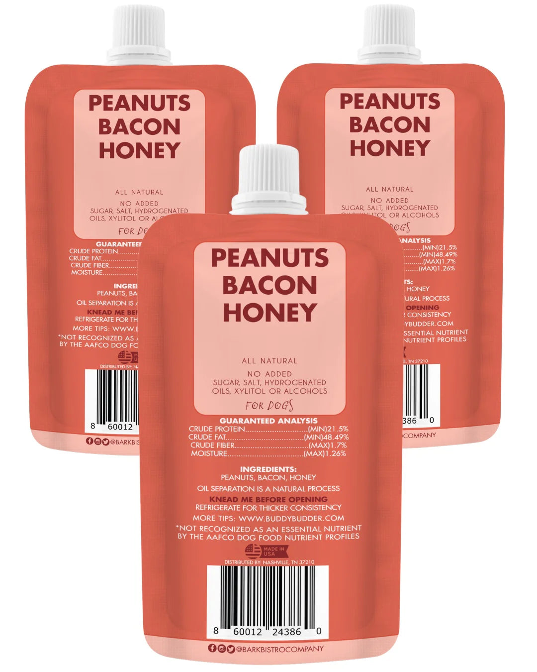 Buddy Budder - Beggin Bacon Peanut Butter Squeeze Pack 4oz