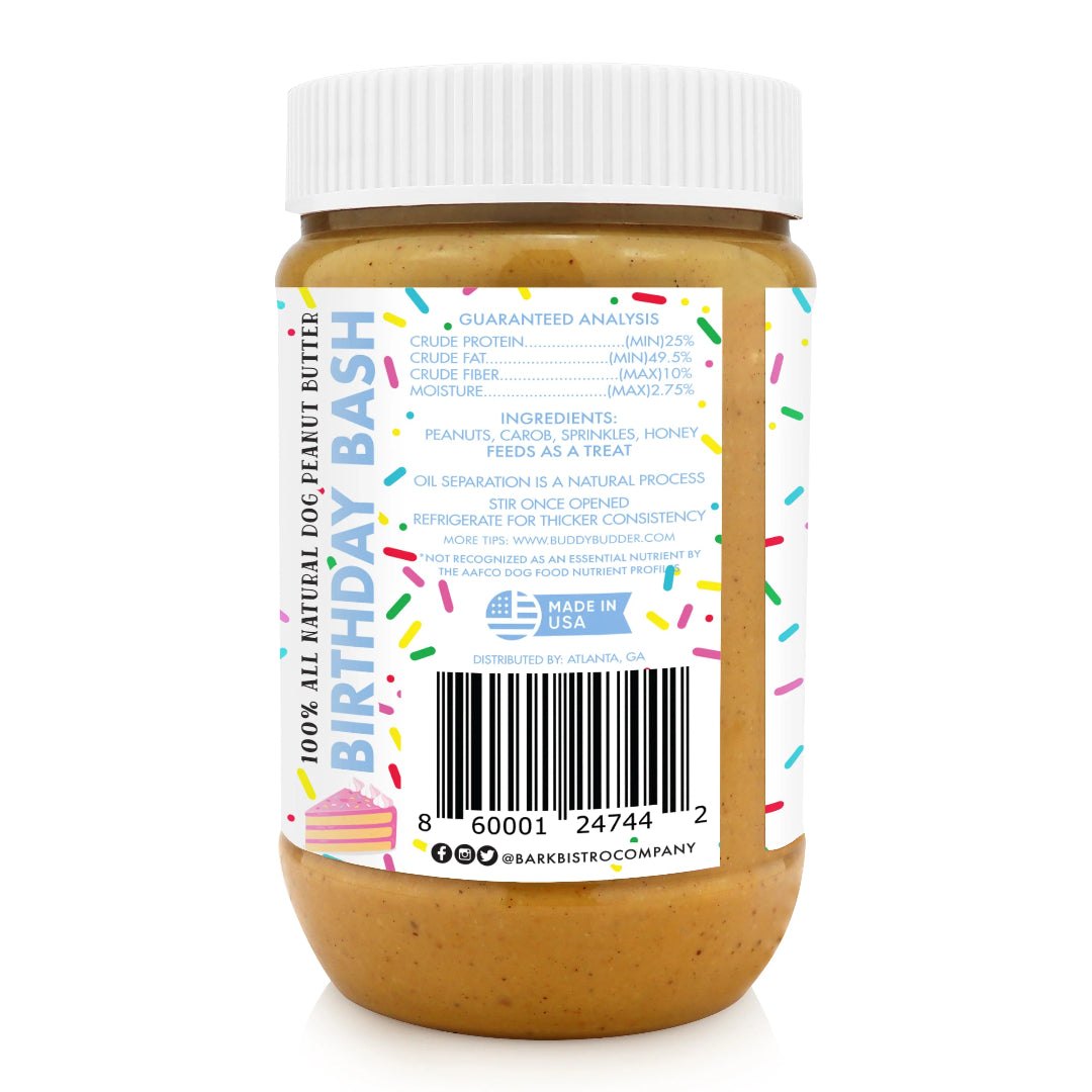 Buddy Budder - Birthday Bash Peanut Butter Jar 17oz