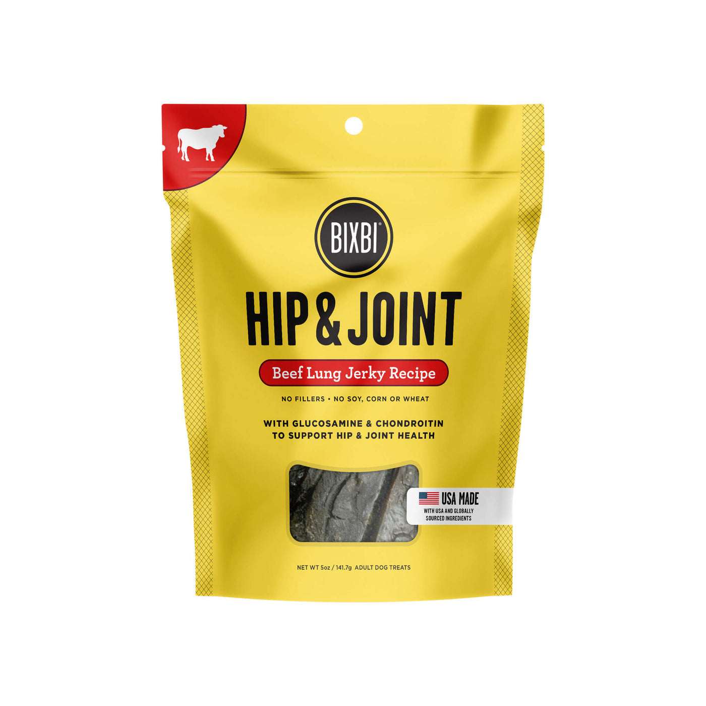 BIXBI Dog Hip & Joint Beef Jerky 5oz
