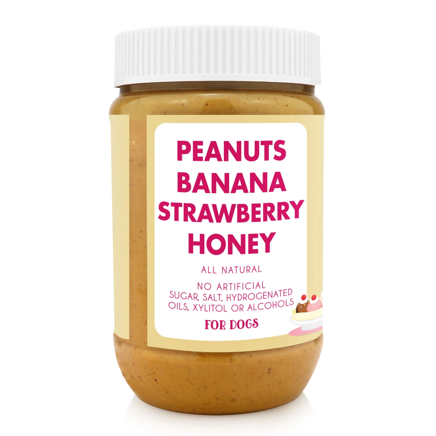 Buddy Budder Banana Split Peanut Butter Jar 17oz