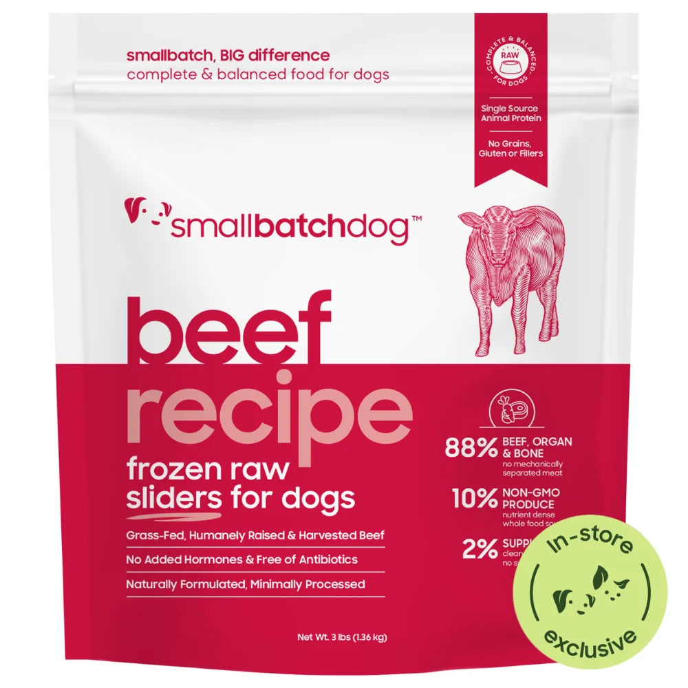 Smallbatch Dog Raw Frozen Food - Beef