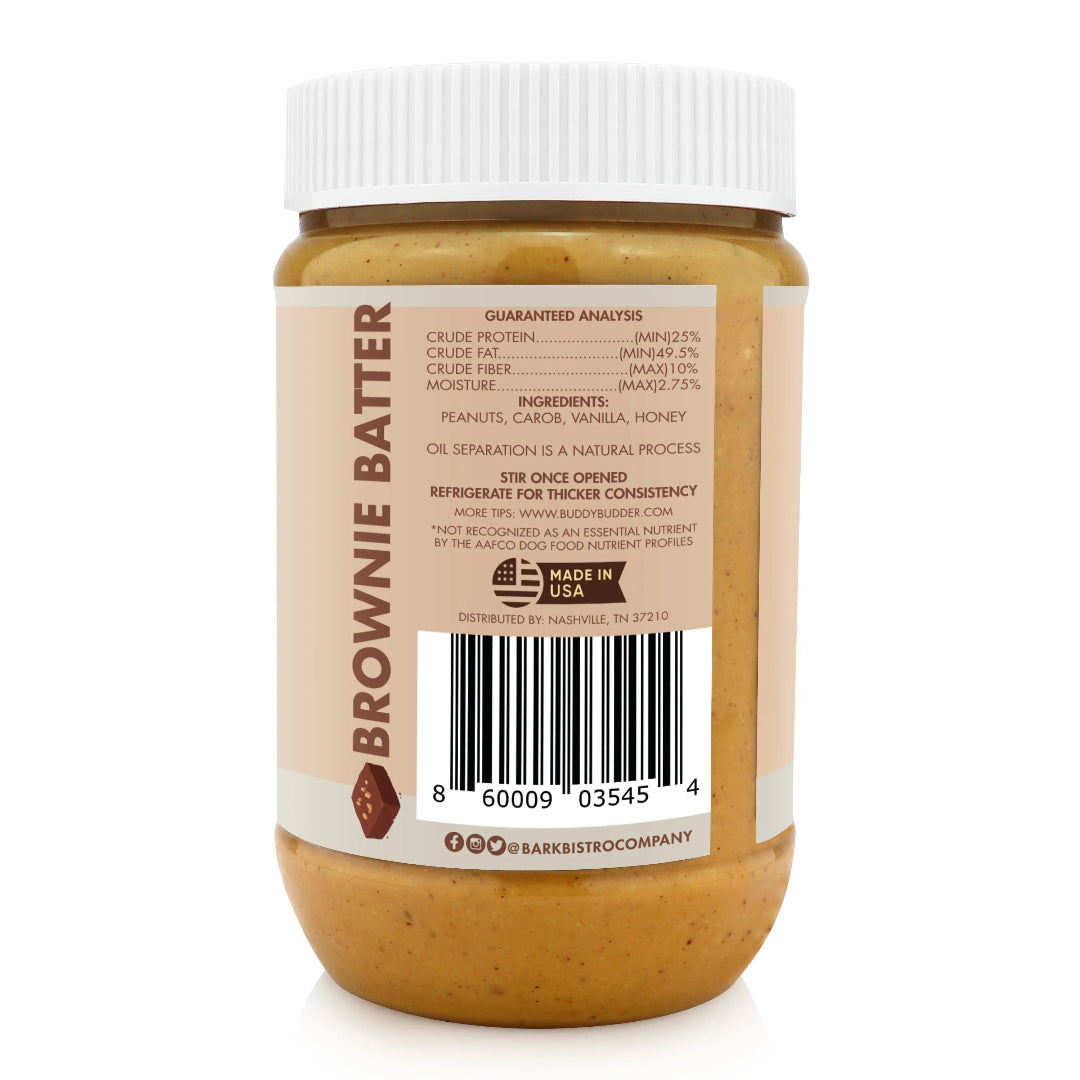 Buddy Budder - Brownie Batter Peanut Butter Jar 17oz