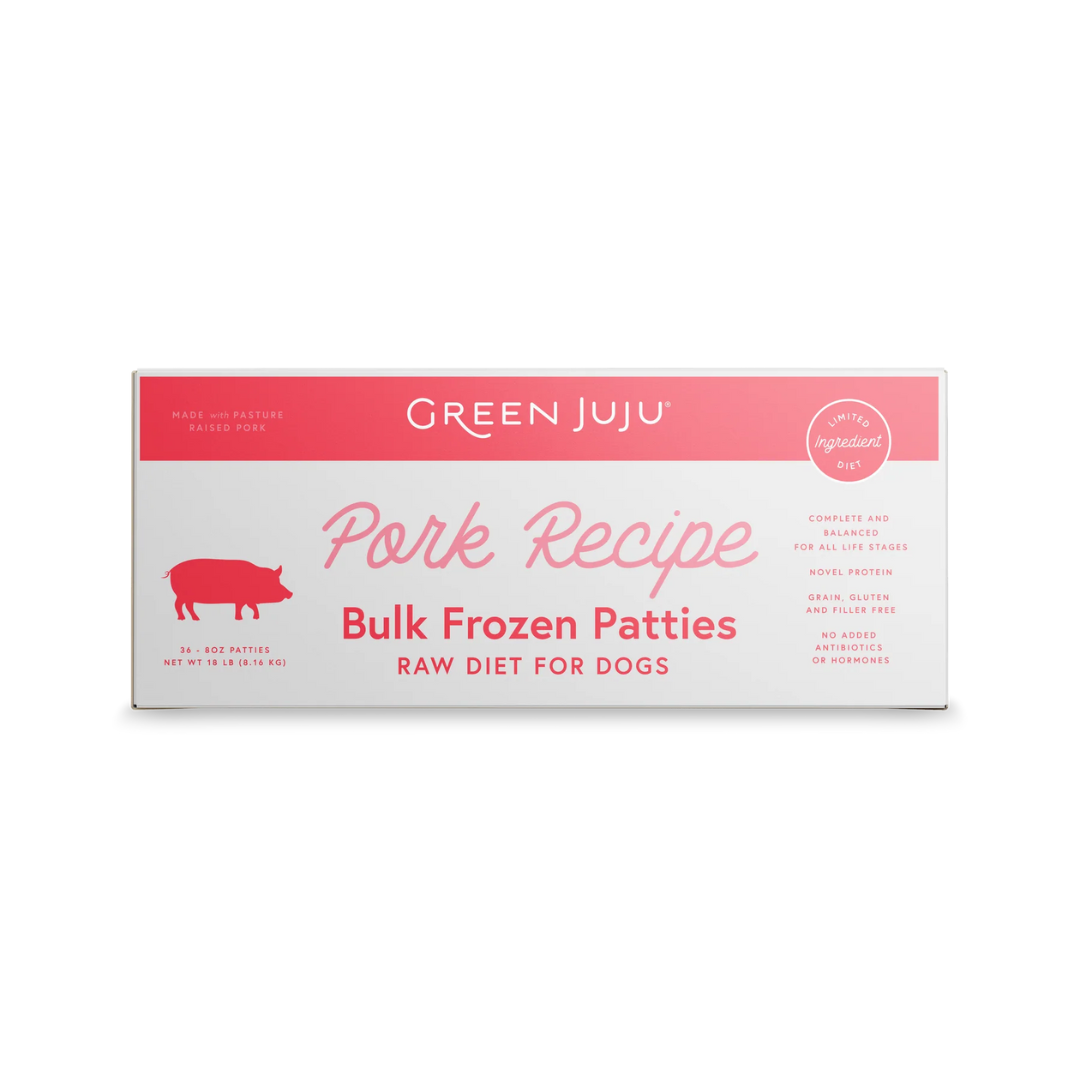 Green Juju: Frozen Raw Limited-Ingredient Diet Patties - Pork