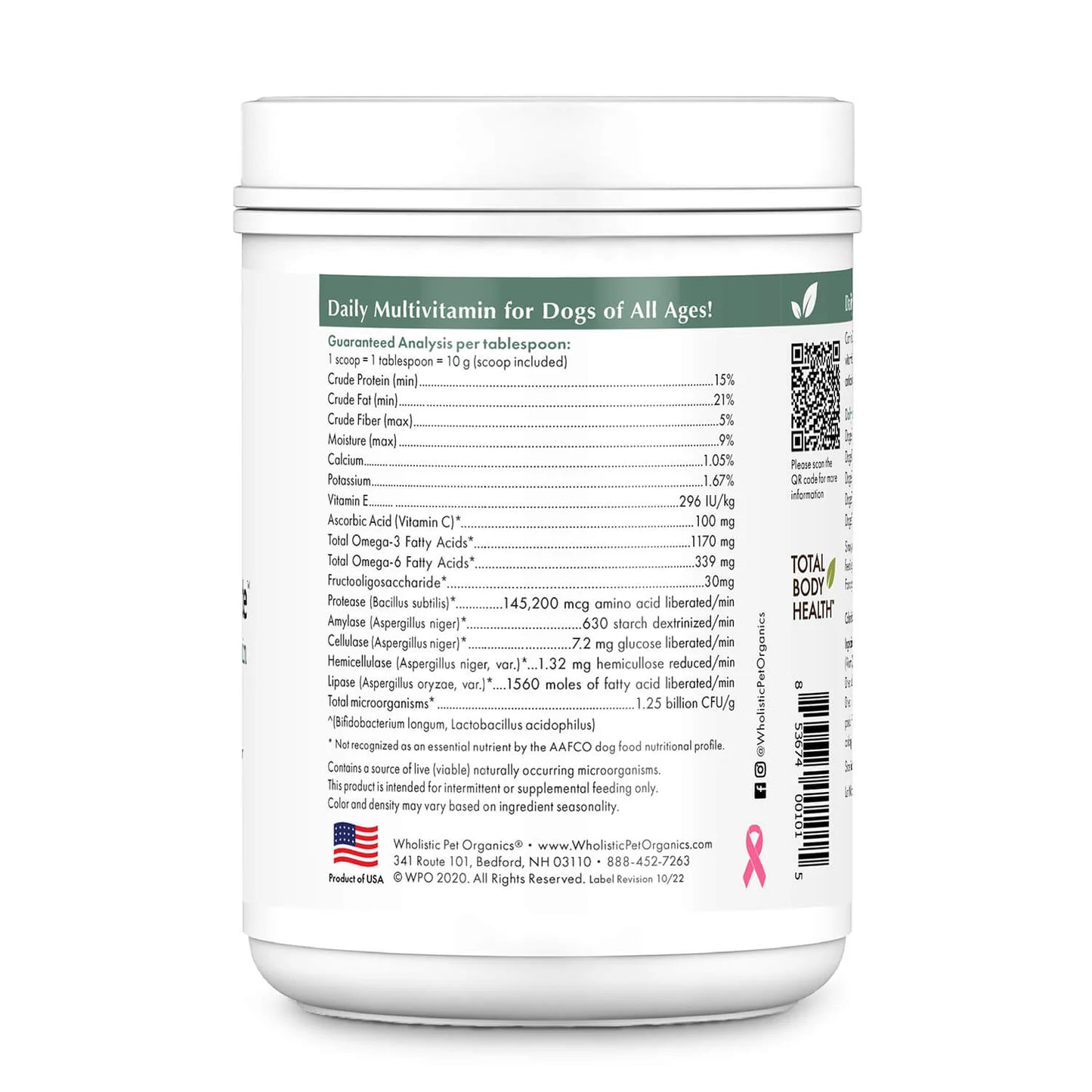 Wholistic Pet Organics: Supplements - Canine Complete 1lb