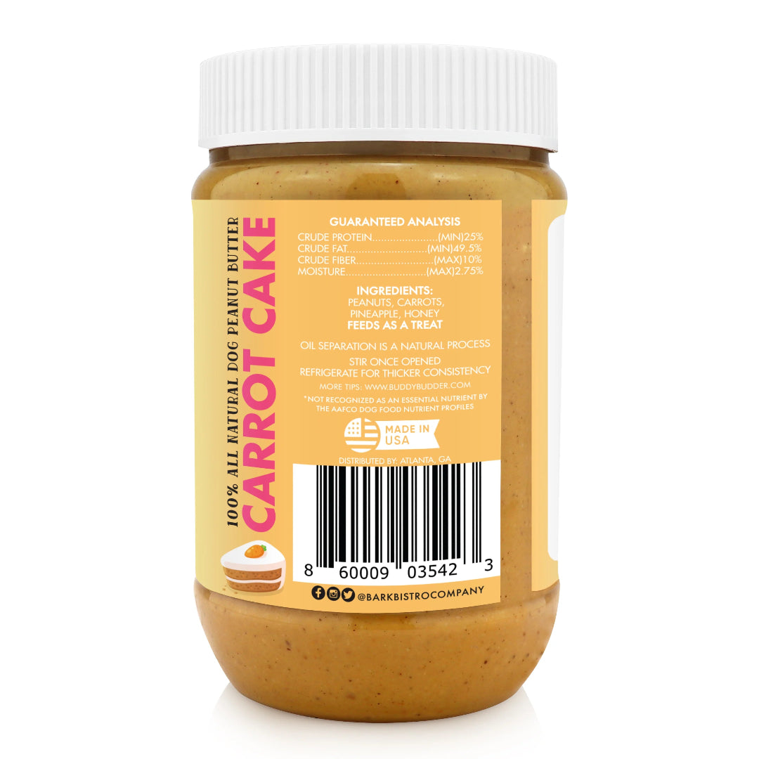 Buddy Budder - Carrot Cake Peanut Butter Jar 17oz