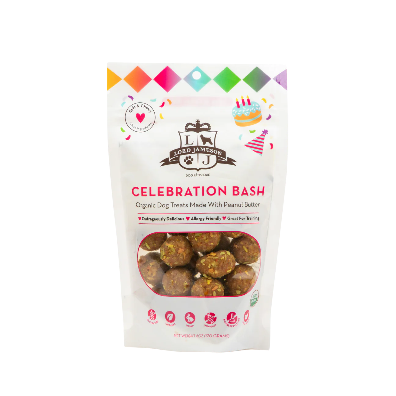 Lord Jameson - Organic Dog Treats - Celebration Bash - 6oz