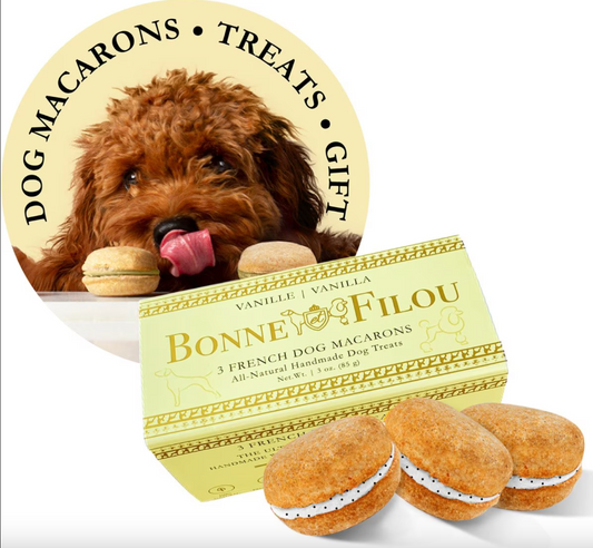 Bonne et Filou Macaron Dog Treats - Box of 3