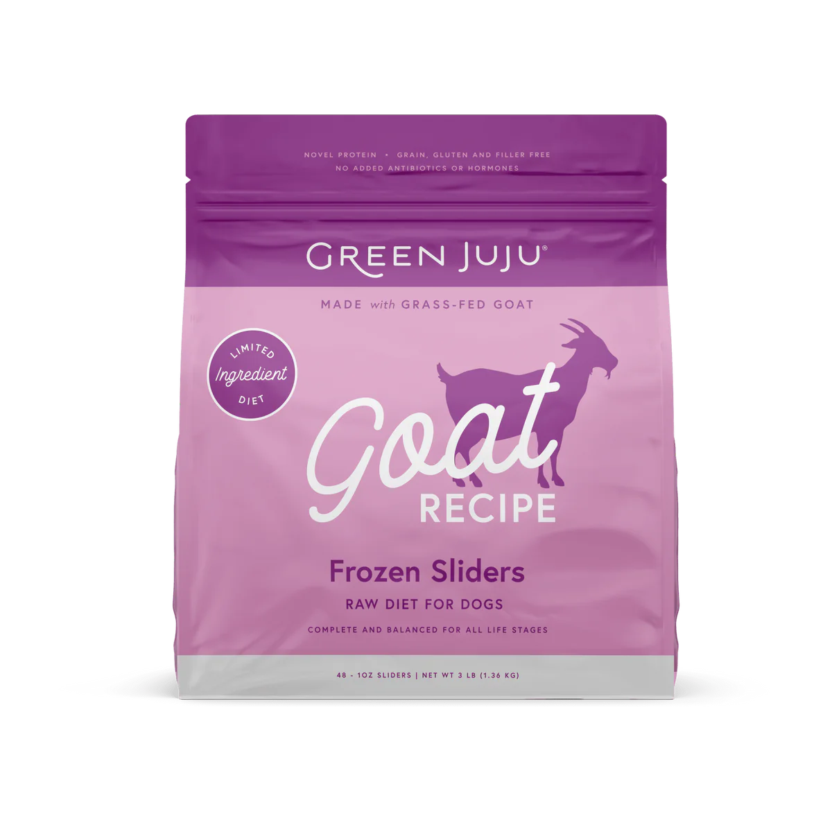 Green Juju: Frozen Limited-Ingredient Raw Diet Patties - Goat