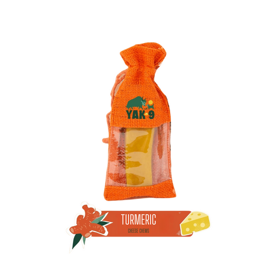 YAK 9: Yak Cheese Chew - Tumeric 6oz