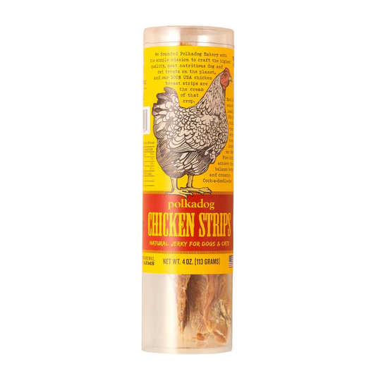 Polkadog: Chicken Strip Jerky Tube 4 Oz