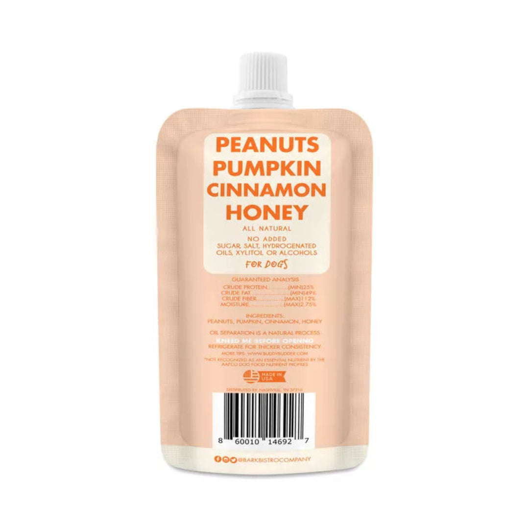 Buddy Budder - Pumpkin Pup Peanut Butter Squeeze Pack 4oz