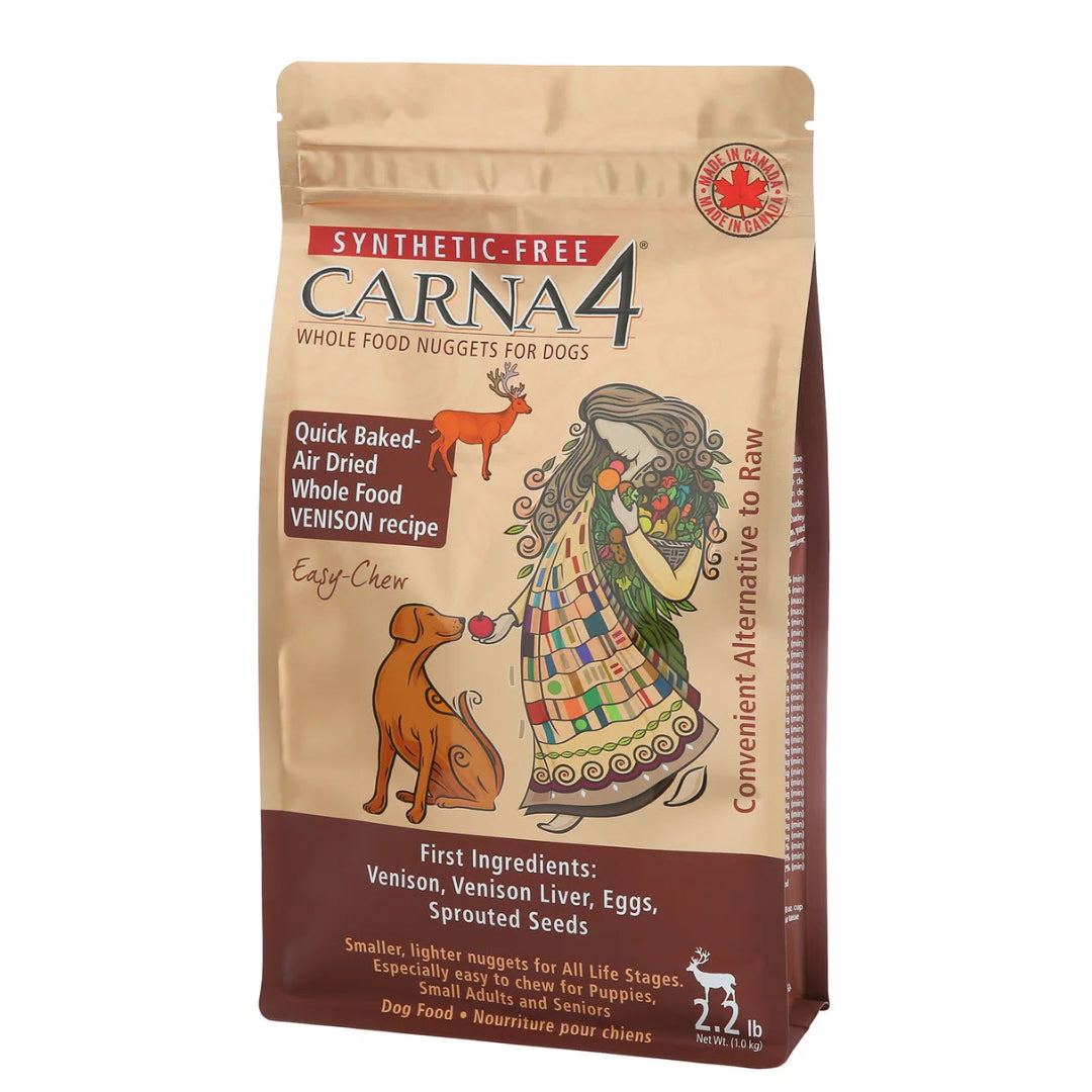 CARNA4: Quick Baked Air Dried Dog Food - Venison