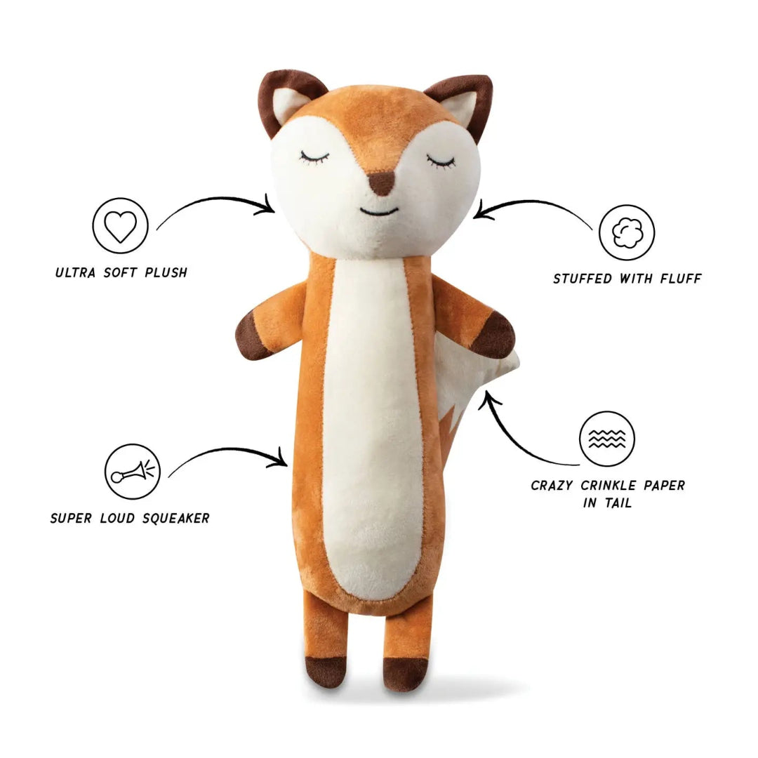 For Fox Sake Plush Dog Toy