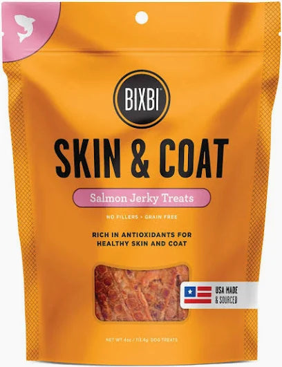 BIXBI Dog Skin & Coat Salmon Jerky 5oz