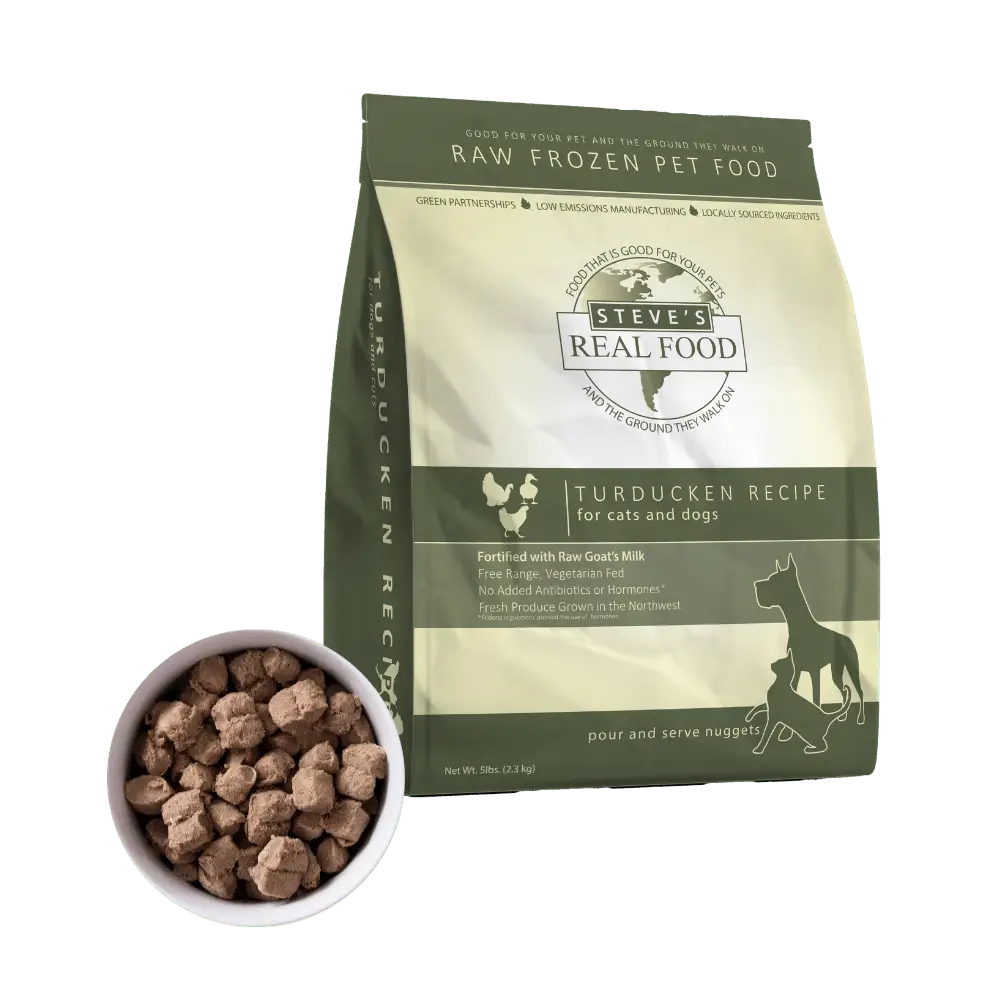 Steve's Real Food: Dog & Cat Frozen Nuggets - TURDUCKEN