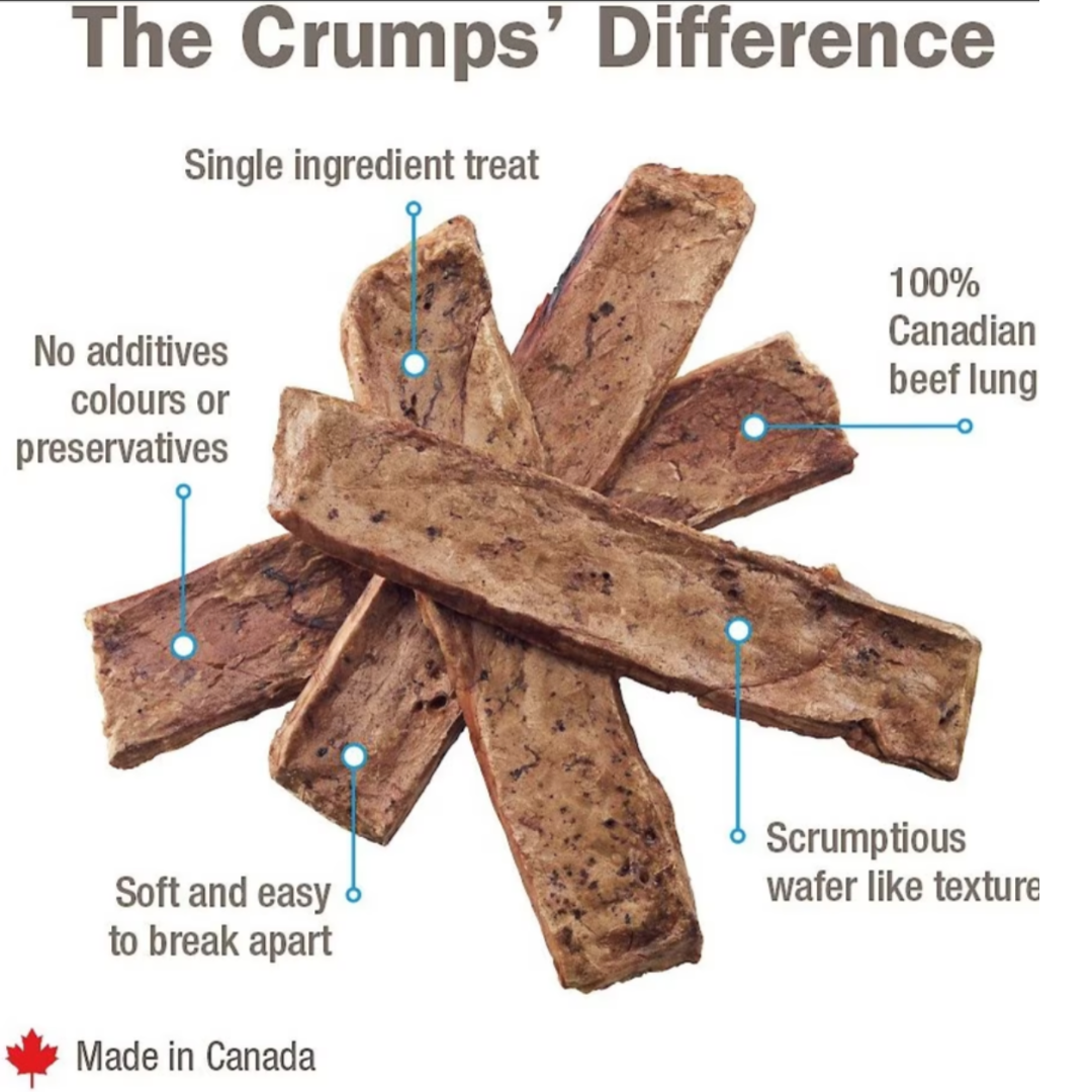 Crumps Naturals Single Ingredient Beef Lung Tendersticks 4.2 Oz