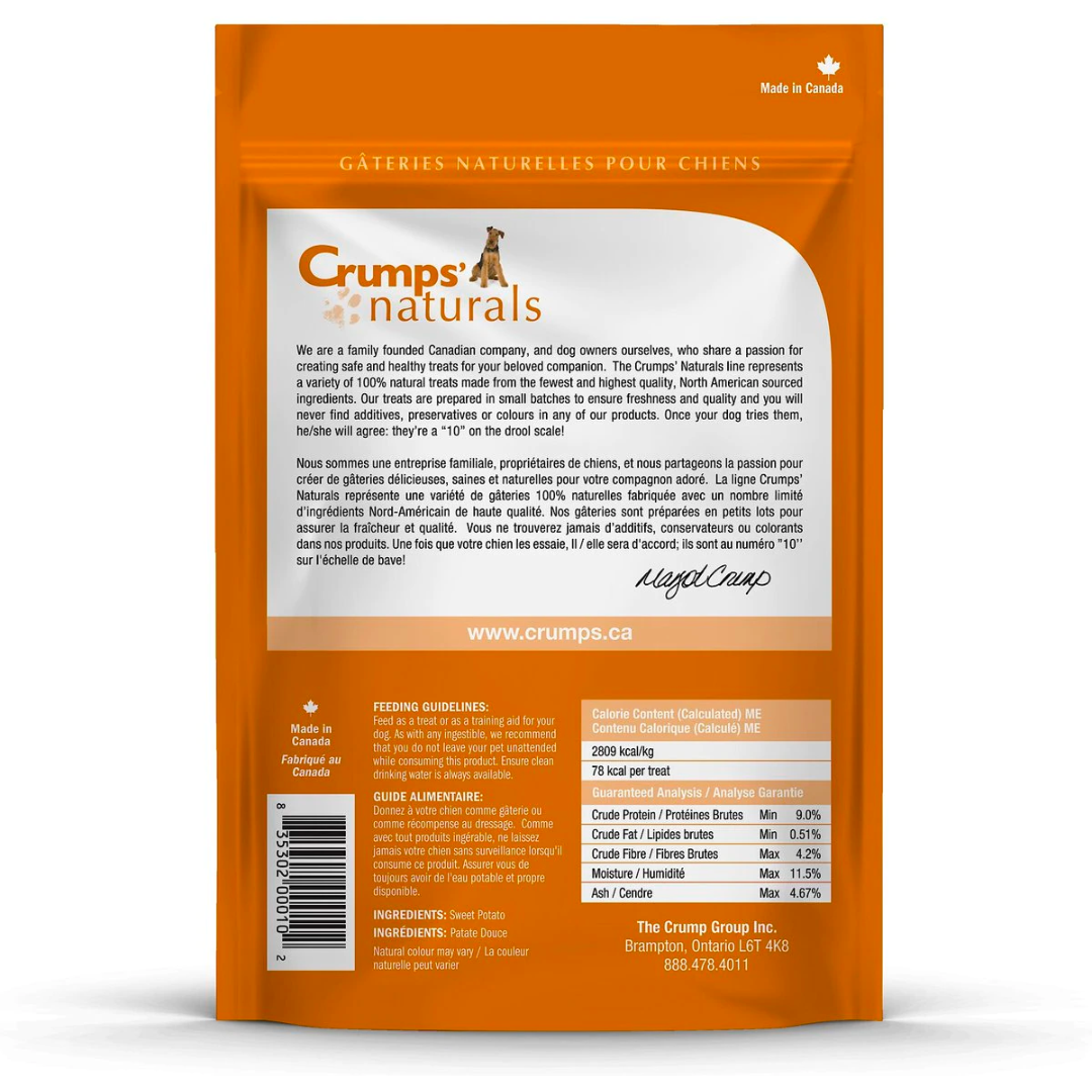 Crumps Naturals Single Ingredient Sweet Potato Chews 5.6 Oz