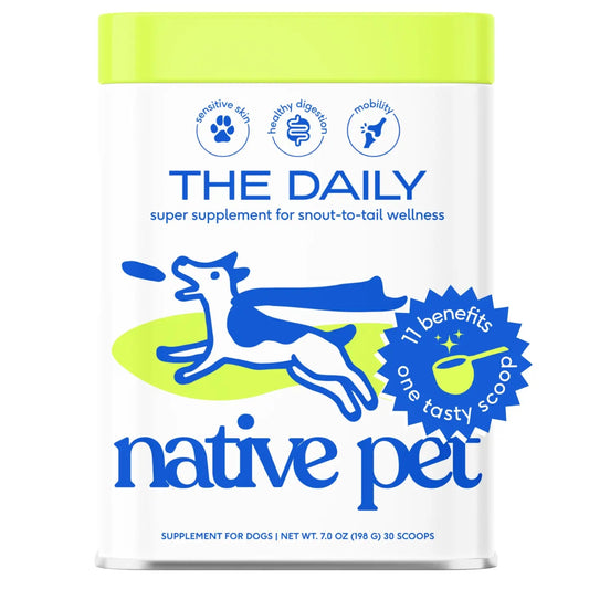Native Pet - Bestseller  The Daily Powder Supplement, 11-in-1 Multivitamins For Dogs