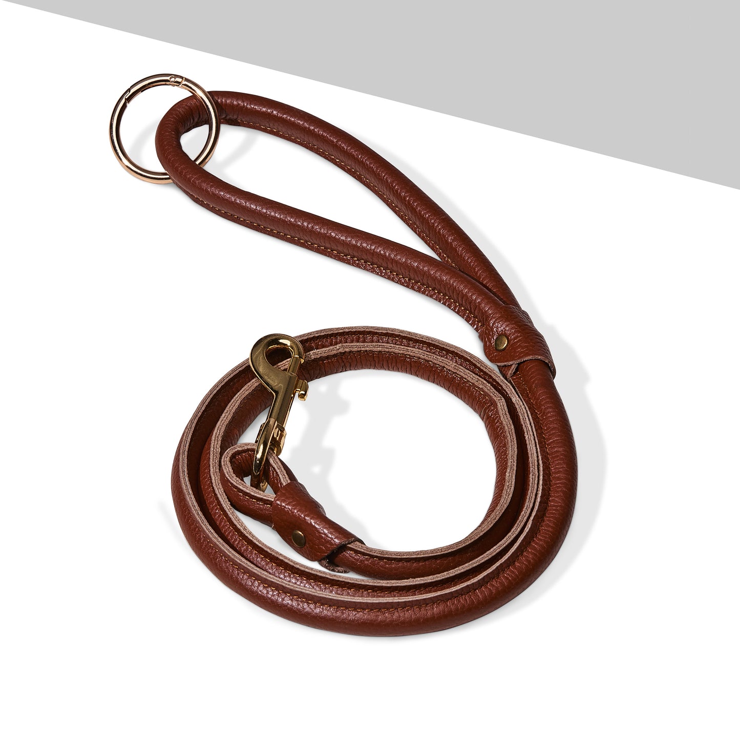 Miaboo Smooth Leather Leash - Brown