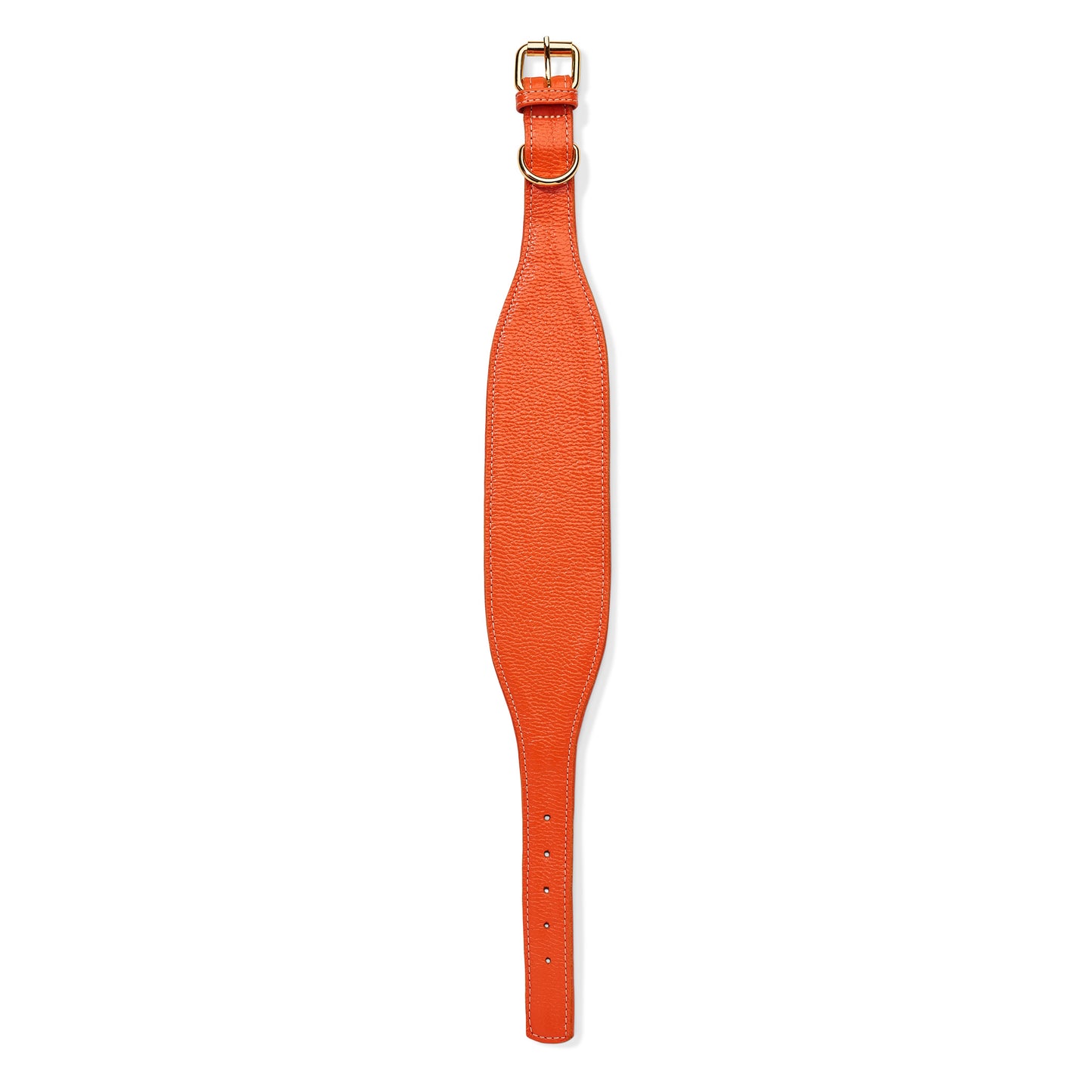 Hound Leather Collar - Orange