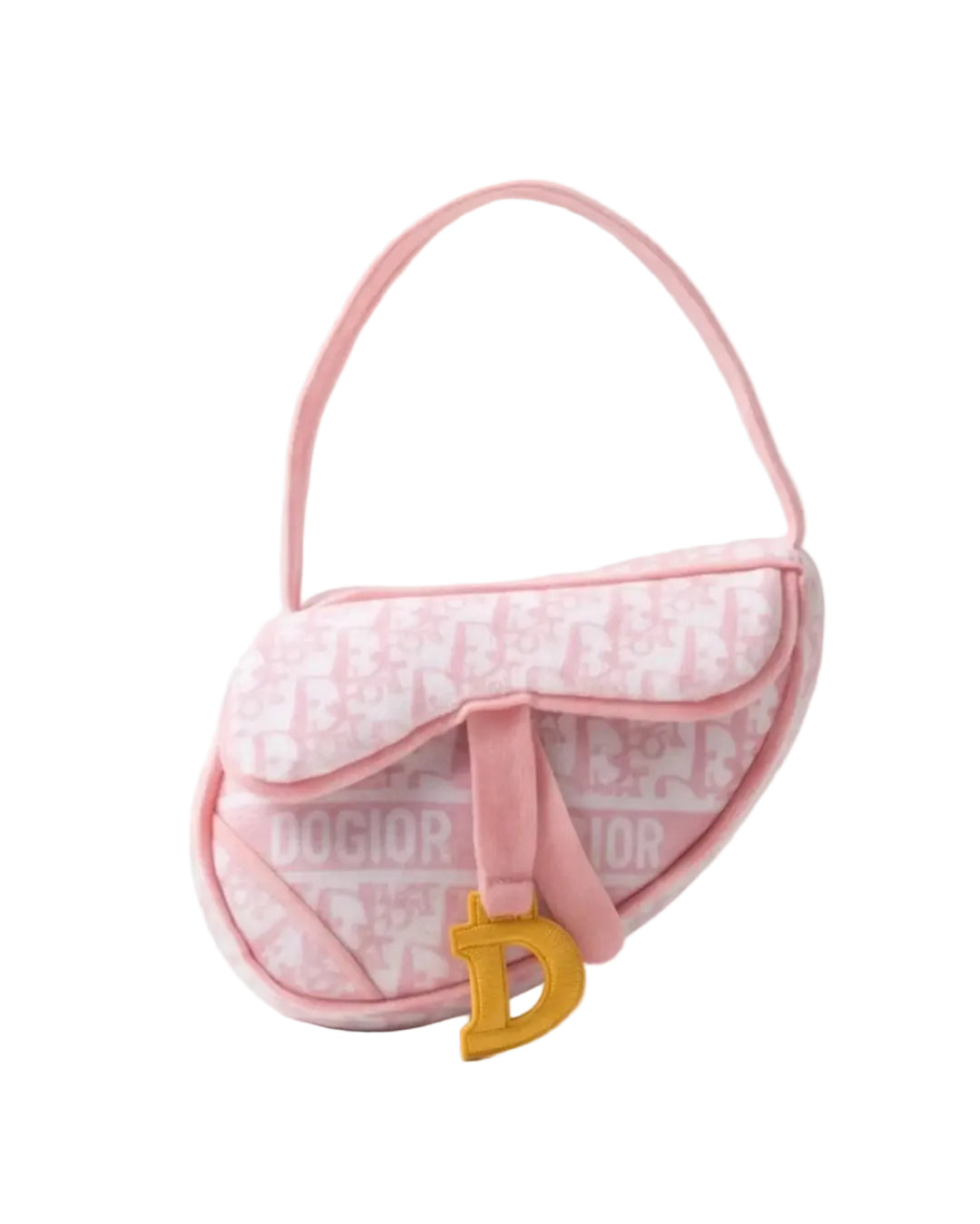 Pink Dogior Saddle Bag | Squeaker Plush Dog Toy