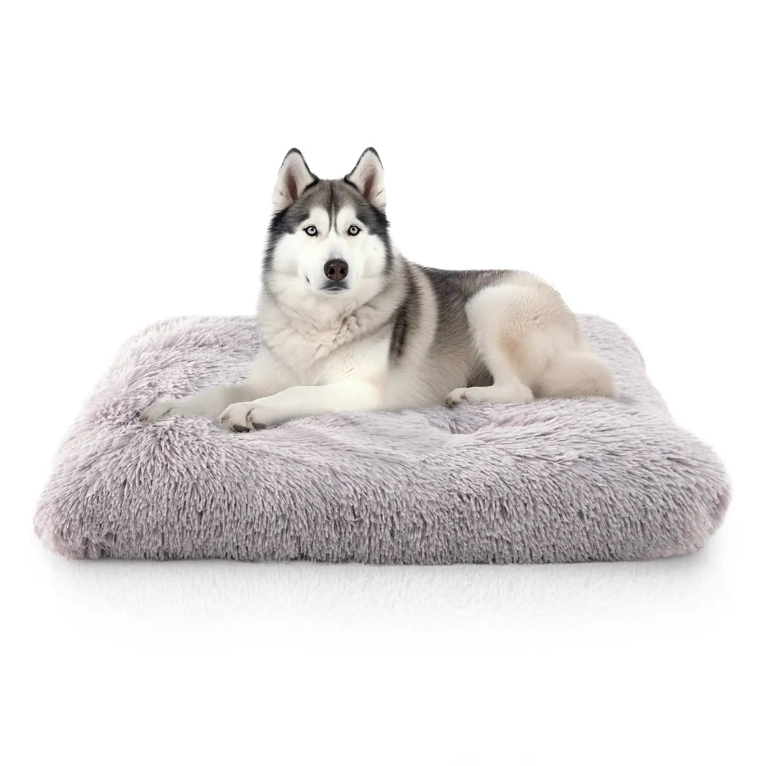 Faux Fur Tufted Dog Bed Mat