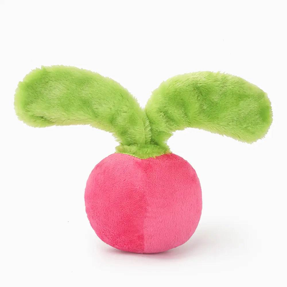 Hugsmart Pet - Feisty Veggie | Radish - Dog Plush Toy