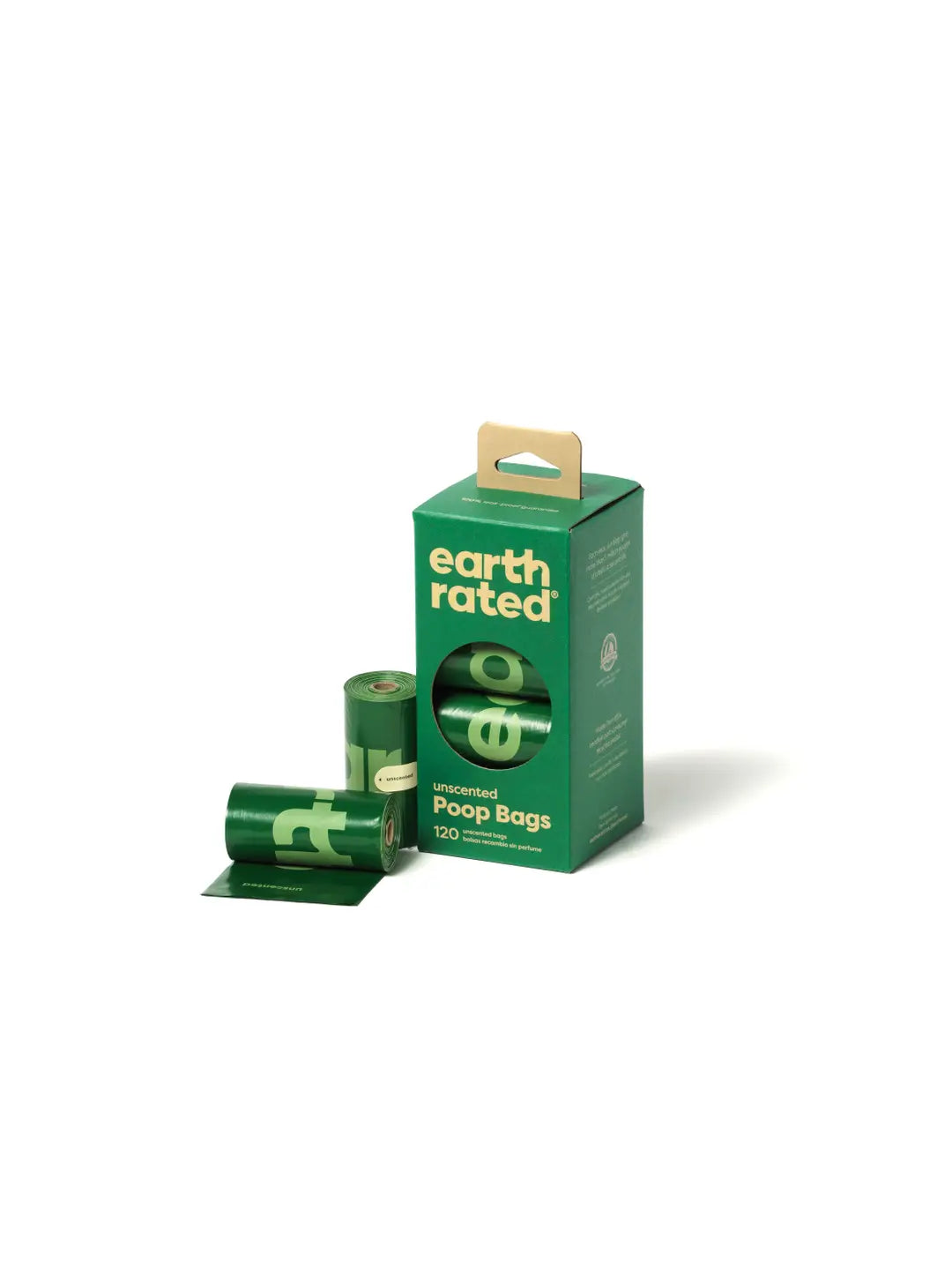 Earth Rated Unscented Poop Bags 120ct On 8 Refill Rolls