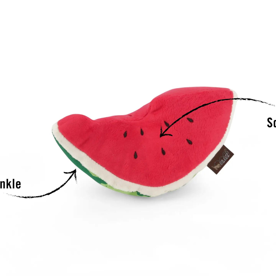 Tropical Paradise Wagging Watermelon Plush Dog Toy