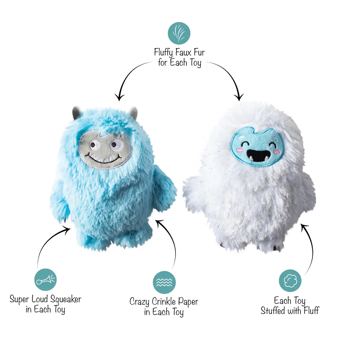Fringe Studio - Yeti For Us? 2 Piece Dog Toy Set