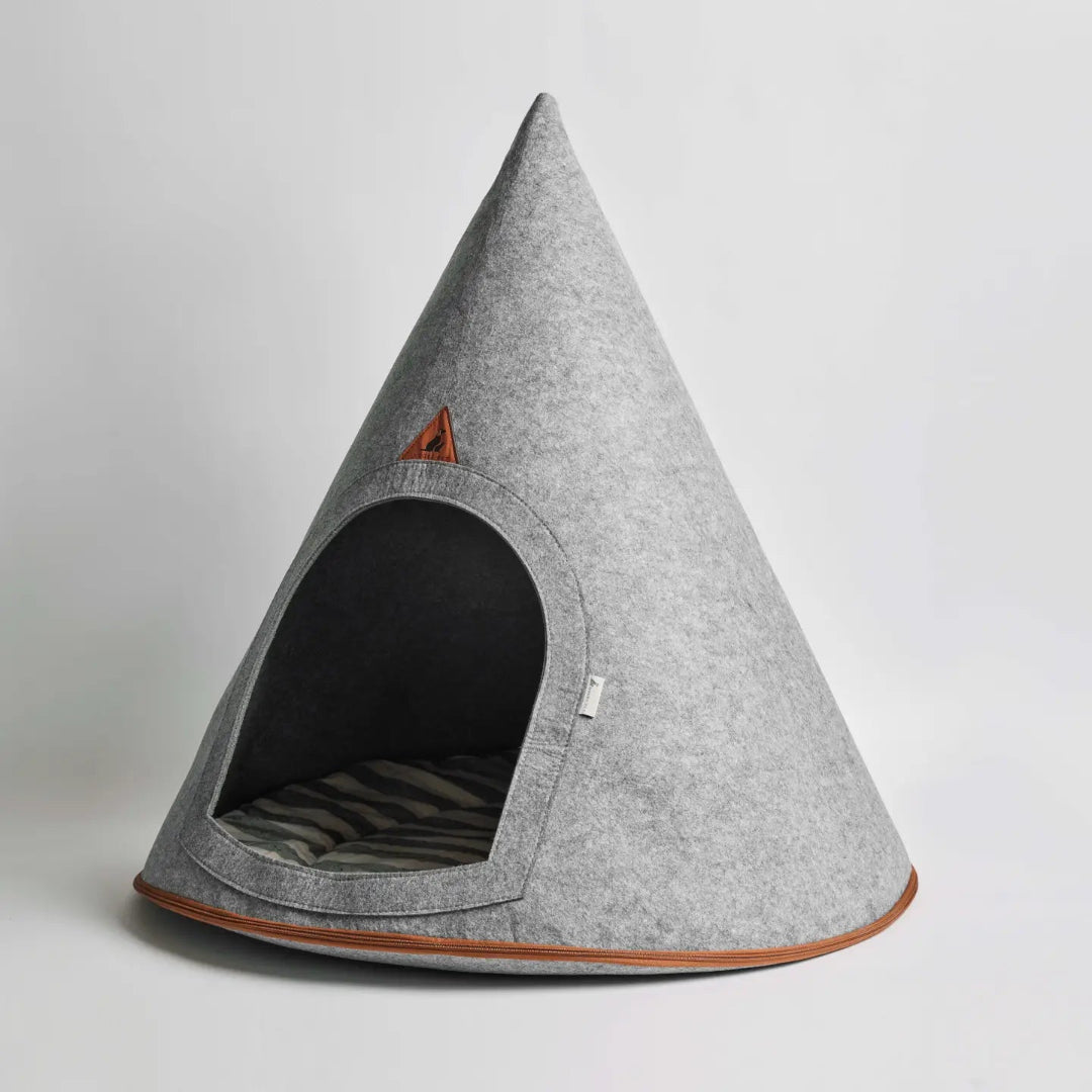 Pet Harry Cave Dog Bed – Gray Foldable Dog Bed