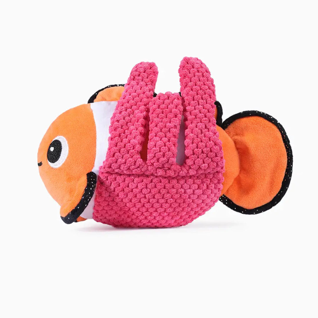 Hugsmart Pet - Ocean Pals | Clown Fish - Dog Plush Toy