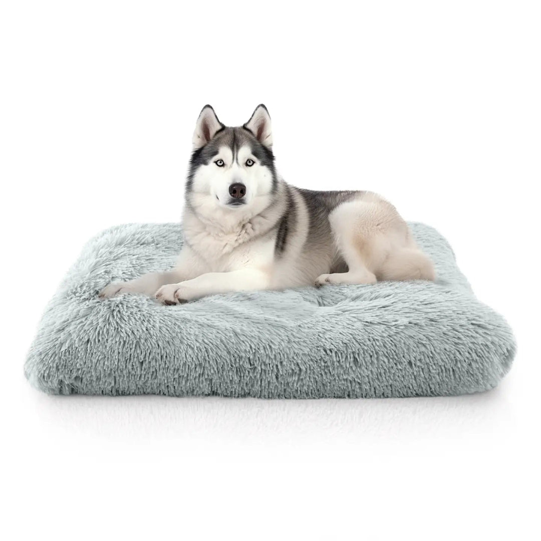 Faux Fur Tufted Dog Bed Mat