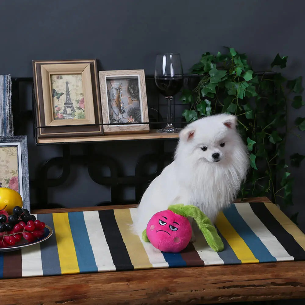 Hugsmart Pet - Feisty Veggie | Radish - Dog Plush Toy
