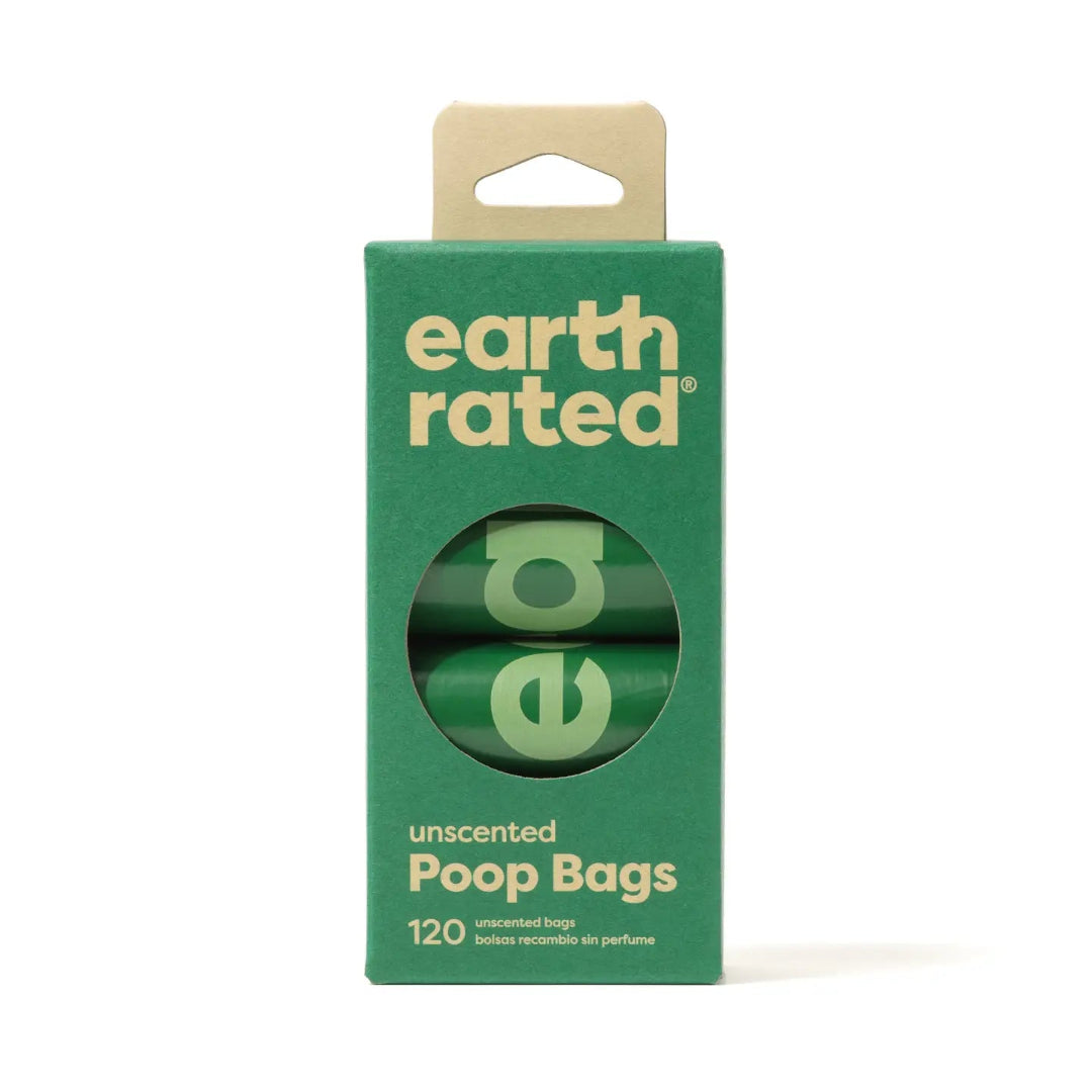 Earth Rated Unscented Poop Bags 120ct On 8 Refill Rolls