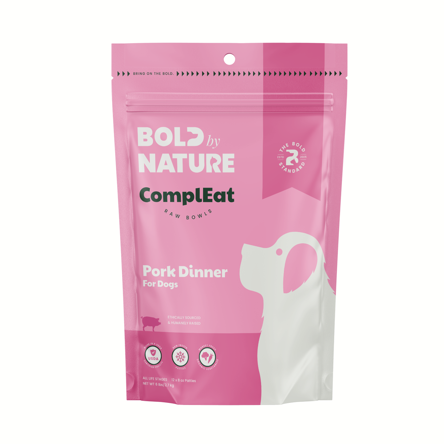 Bold By Nature: ComplEat Raw Bowls for Dogs - Pork