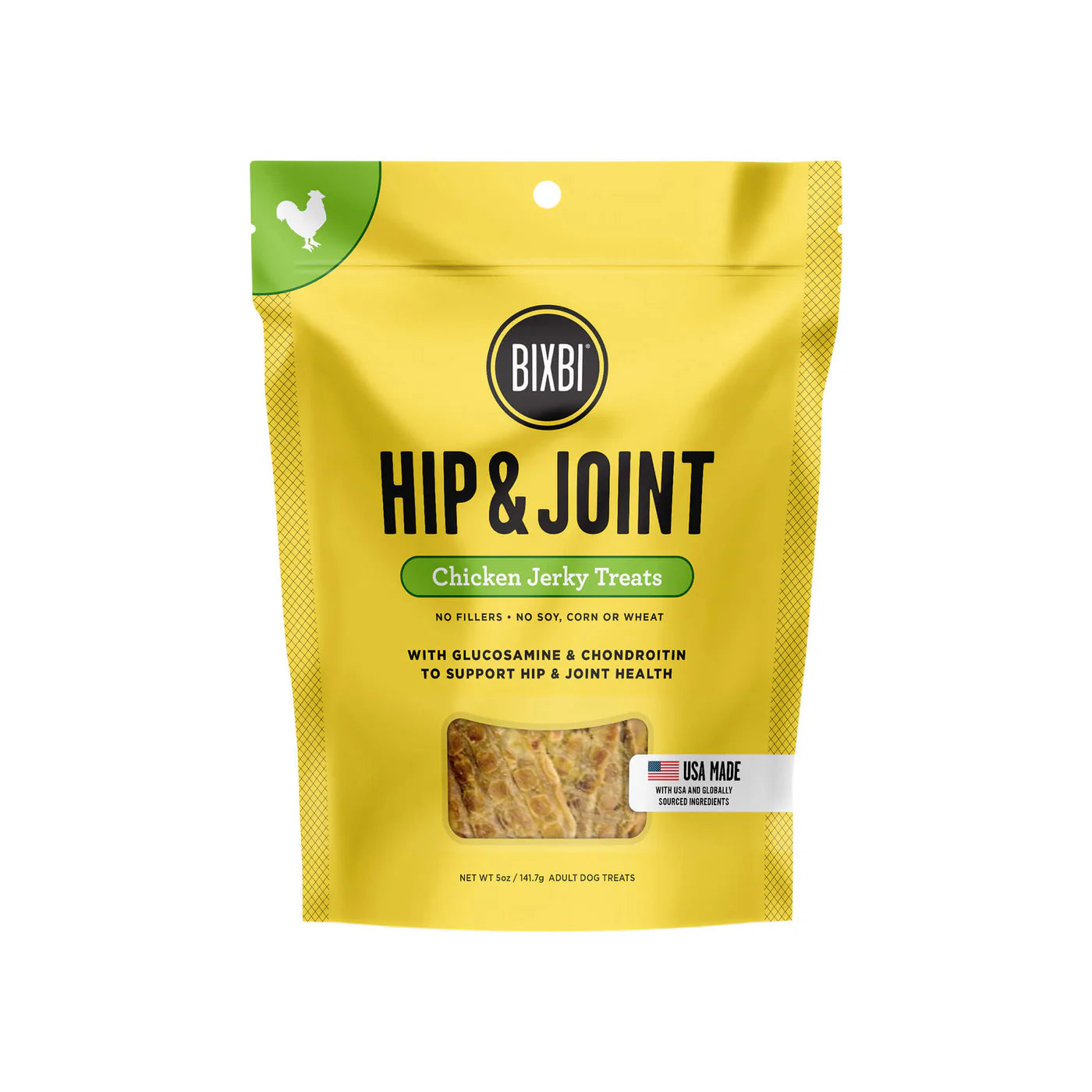 BIXBI Dog Hip & Joint Chicken Jerky 5oz