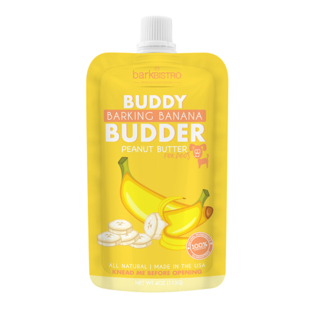Buddy Budder - Barking Banana Peanut Butter Squeeze Pack 4oz