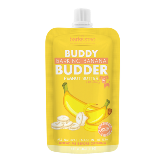 Buddy Budder - Barking Banana Peanut Butter Squeeze Pack 4oz