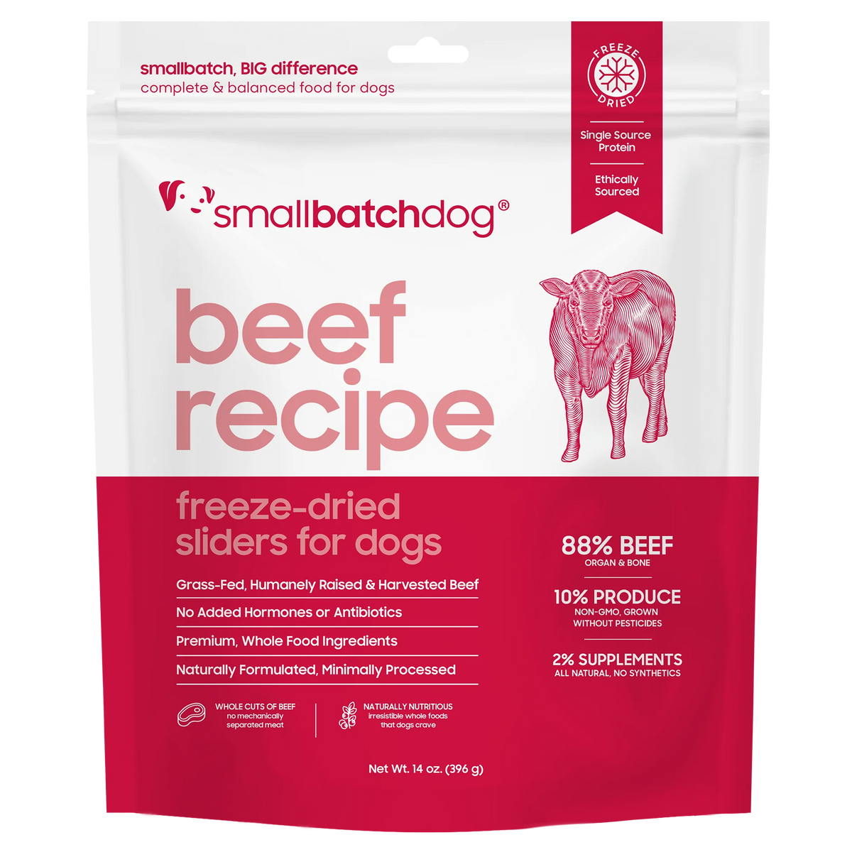 Smallbatch Dog Freeze-Dried Sliders - Beef