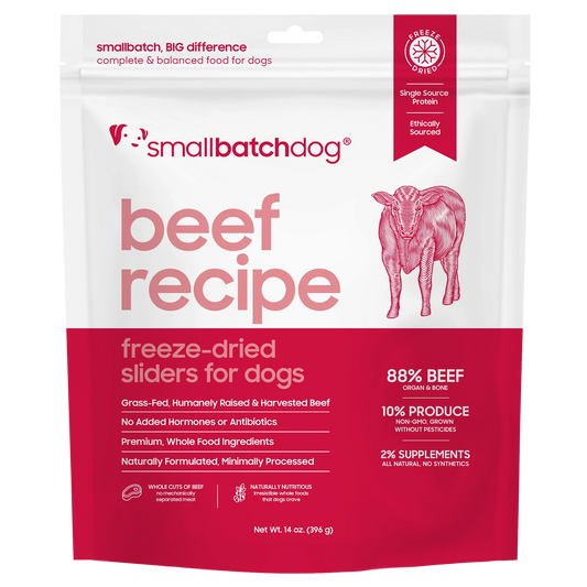 Smallbatch Dog Freeze-Dried Sliders - Beef