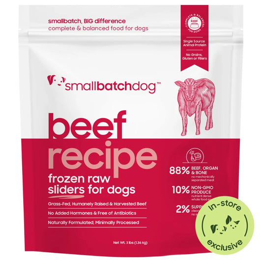 Smallbatch Dog Raw Frozen Food - Beef