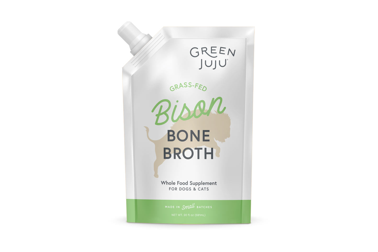 Green Juju: Frozen Bone Broth - Bison